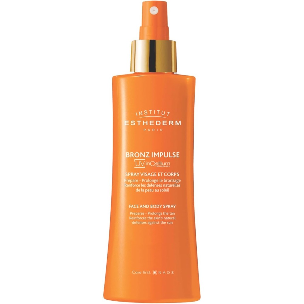 Institut Esthederm Bronze Impulse Spray Visage et Corps Préparateur Solaire – 150 ml
