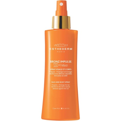 Institut Esthederm Bronze Impulse Spray Visage et Corps Préparateur Solaire – 150 ml