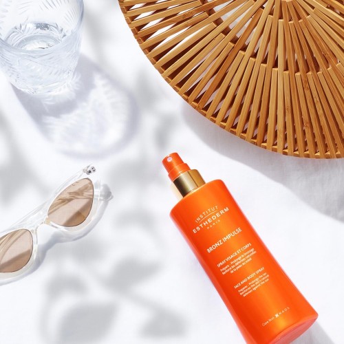 Institut Esthederm Bronze Impulse Spray Visage et Corps Préparateur Solaire – 150 ml