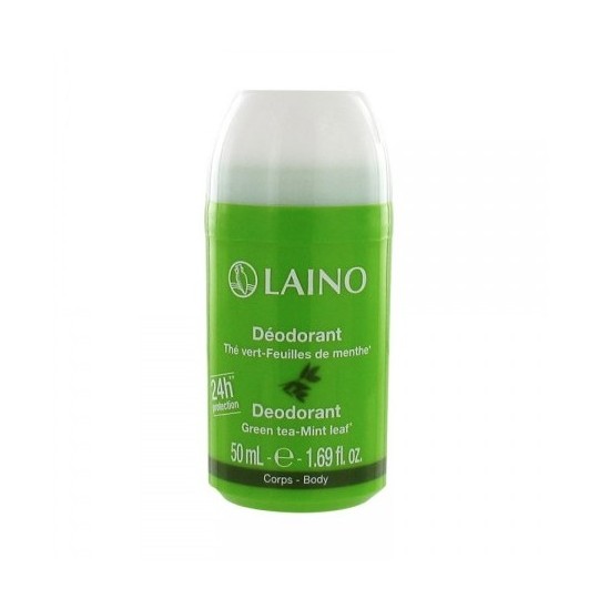 Laino Déodorant Minéral Thé Vert Feuilles de Menthe 50ml Laino Déodorant Minéral Thé Vert Feuilles de Menthe 50ml