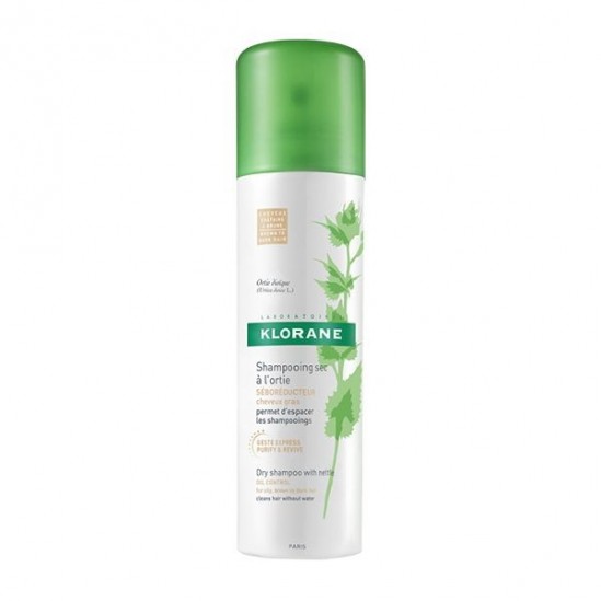 klorane shampooing sec séboregulateur à l'extrait d'ortie 150ml klorane shampooing sec séboregulateur à l'extrait d'ortie 150ml