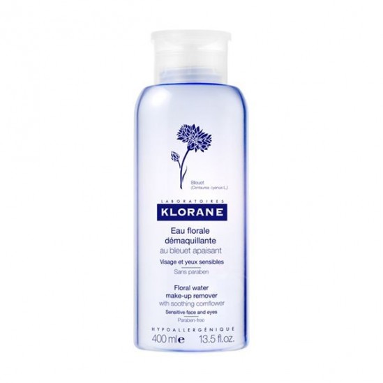 Klorane eau démaquillante apaisante au bleuet 400ml Klorane eau démaquillante apaisante au bleuet 400ml