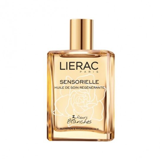 Liérac huile de soin régénérante sensorielle aux 3 fleurs blanches 100ml Liérac huile de soin régénérante sensorielle aux 3 fleurs blanches 100ml