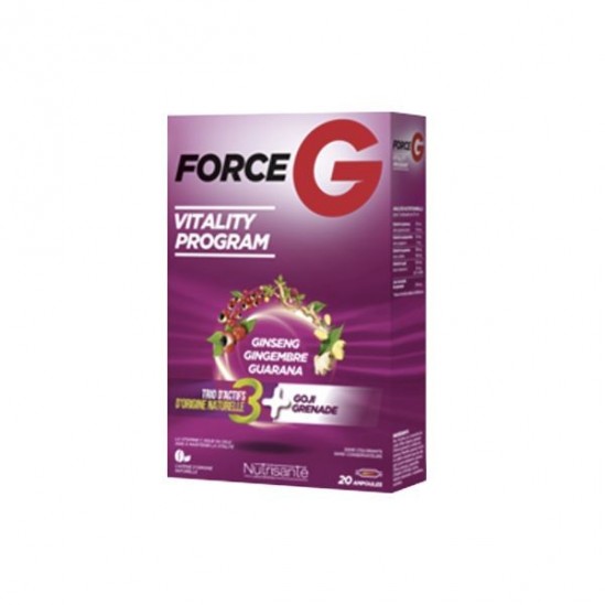 Nutrisanté force G antioxydant 30 ampoules Nutrisanté force G antioxydant 30 ampoules
