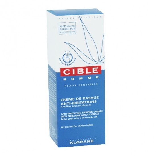 Klorane cible crème à raser avec blaireau 100ml Klorane cible crème à raser avec blaireau 100ml