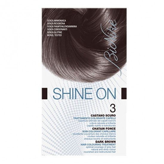 Bionike Shine on soin coloration 03 chatain foncé Bionike Shine on soin coloration 03 chatain foncé