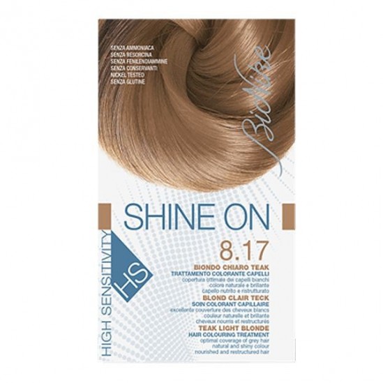 Bionike Shine on HS soin coloration 8.17 blod clair teck Bionike Shine on HS soin coloration 8.17 blod clair teck