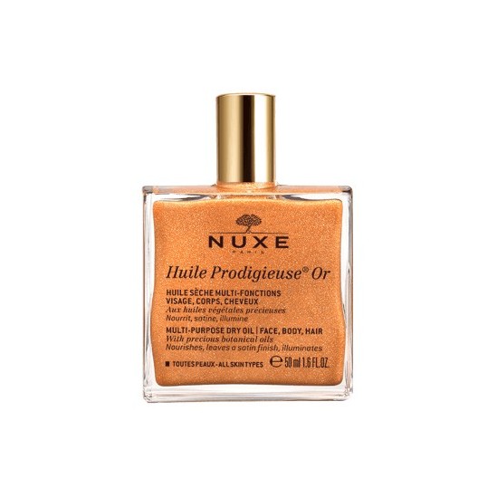 Nuxe Huile Prodigieuse® Or huile sèche pailletée Flacon 50ml Nuxe Huile Prodigieuse® Or huile sèche pailletée Flacon 50ml