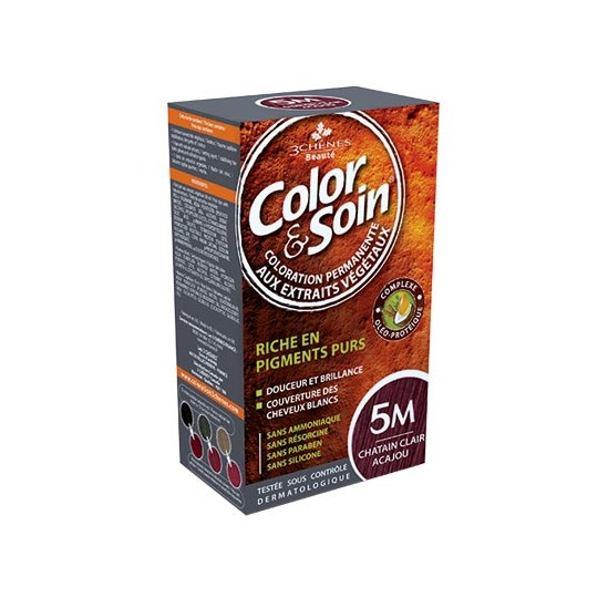 3 Chênes Color&Soin chatin clair acajou coloration permanente 5M 3 Chênes Color&Soin chatin clair acajou coloration permanente 5M