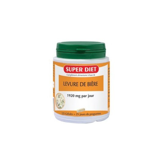 Superdiet Levure de bière 125 gélules Superdiet Levure de bière 125 gélules
