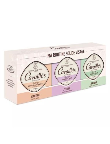 Rogé Cavaillès Coffret Ma Routine Solide Visage 3 x 70 g