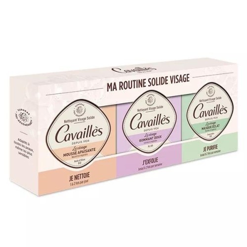 Rogé Cavaillès Coffret Ma Routine Solide Visage 3 x 70 g