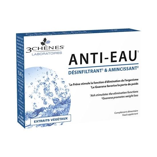 3 Chênes Anti-eau désinfiltrant et amincissant 30 Comprimés 3 Chênes Anti-eau désinfiltrant et amincissant 30 Comprimés