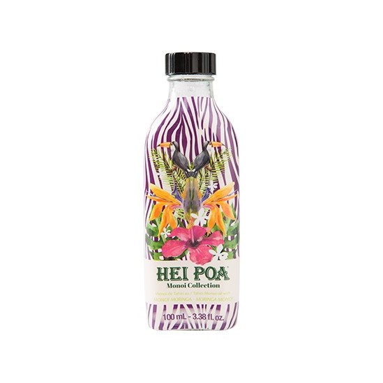 Hei Poa Monoï de tahiti au monoï moringa soins flacon verre 100 ml Hei Poa Monoï de tahiti au monoï moringa soins flacon verre 100 ml