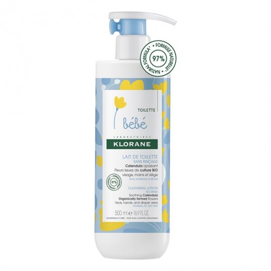 Klorane Lait de toilette au calendula flacon 500ml Klorane Lait de toilette au calendula flacon 500ml