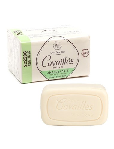 Rogé Cavaillès Savon Parfumé Surgras Amande Verte 2x250 g