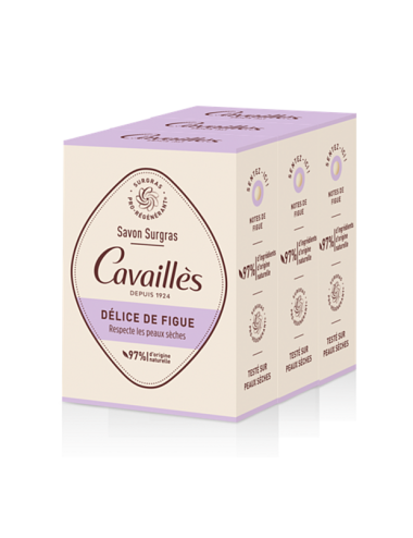 Rogé Cavaillès Lot Savon Surgras Délice de Figue 3x200 g
