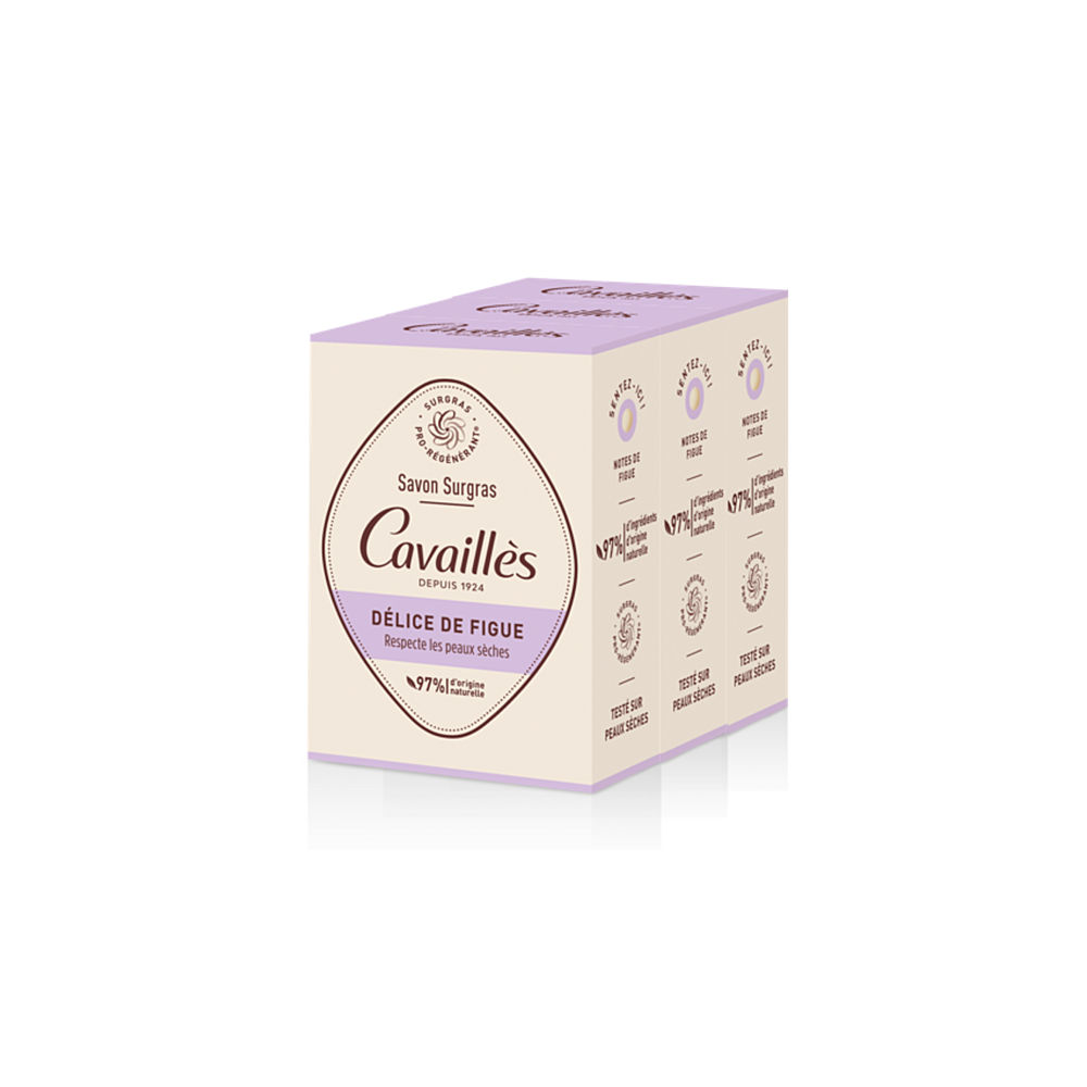 Rogé Cavaillès Lot Savon Surgras Délice de Figue 3x200 g