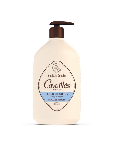 Rogé Cavaillès Gel Surgras Actif Bain Douche Fleur de Coton – 1 Litre