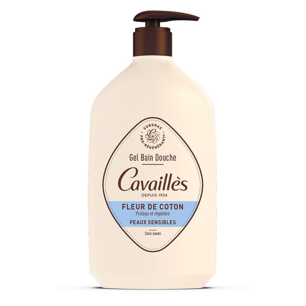 Rogé Cavaillès Gel Surgras Actif Bain Douche Fleur de Coton – 1 Litre