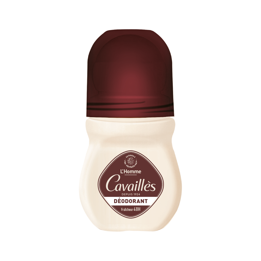 Rogé Cavaillès Déodorant Soin Dermato Homme 48H Sans Sels d'Aluminium Roll-on – 50 ml