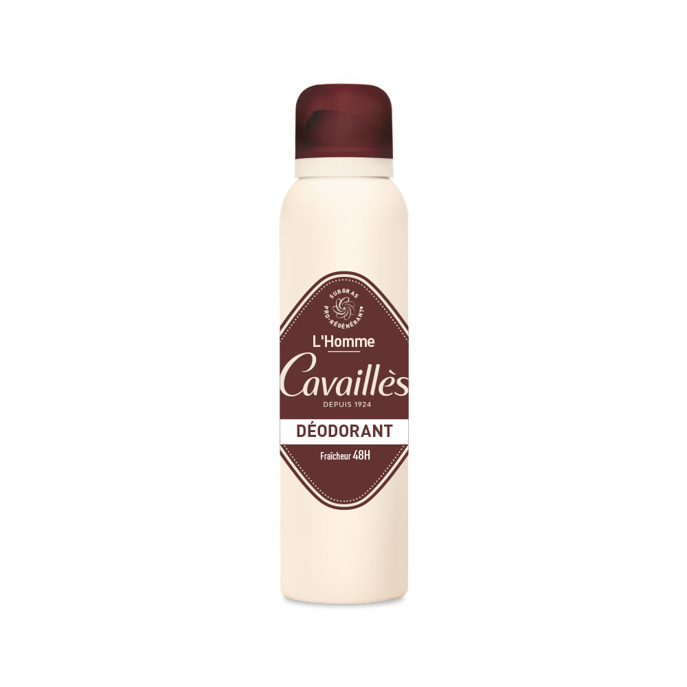 Rogé Cavaillès Déodorant Soin Dermato Homme 48H Sans Sels d'Aluminium Spray – 150 ml