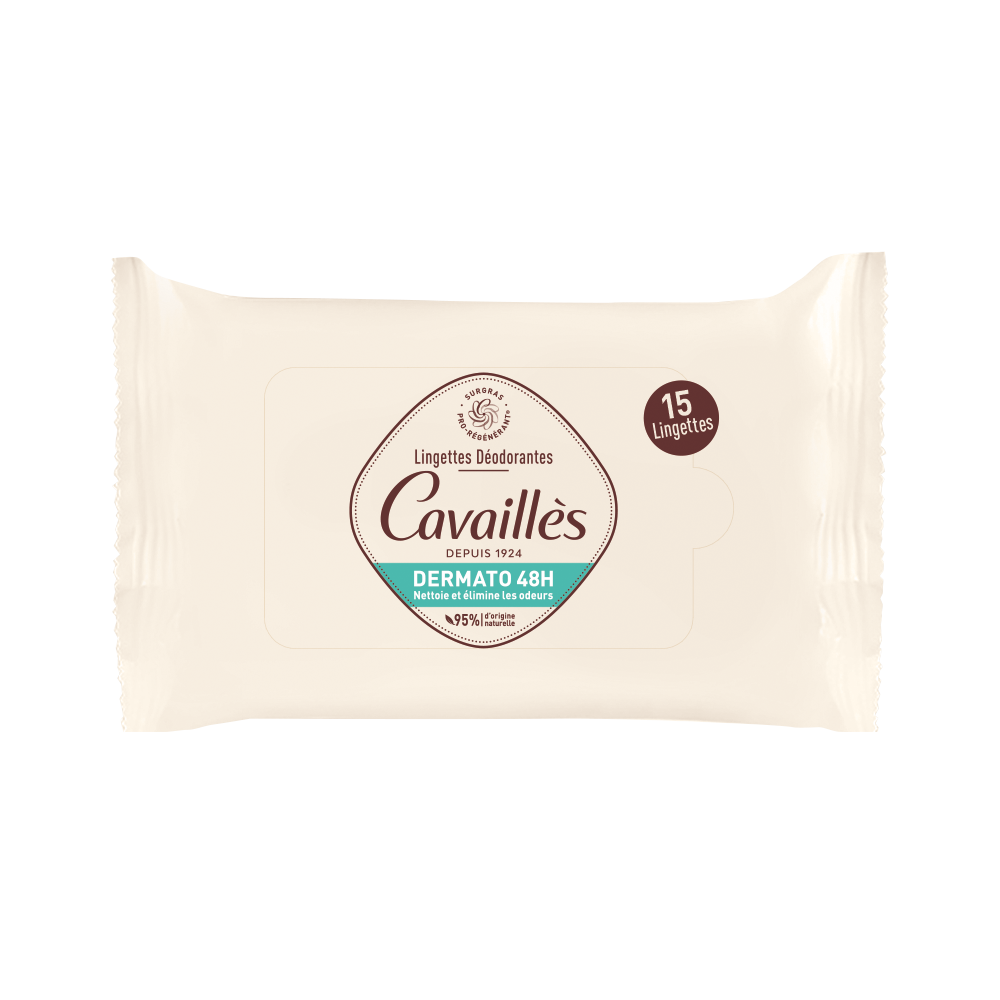 Rogé Cavaillès Lingettes Déodorant Dermato 48H