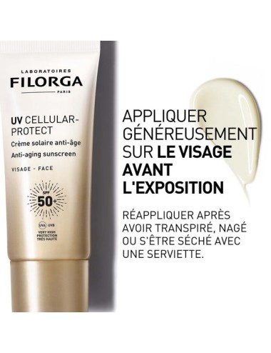 Filorga UV-Cell Protect Fluide Solaire Visage Anti-Âge SPF50+ 40 ml
