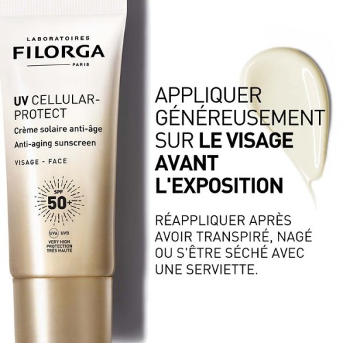 Filorga UV-Cell Protect Fluide Solaire Visage Anti-Âge SPF50+ 40 ml