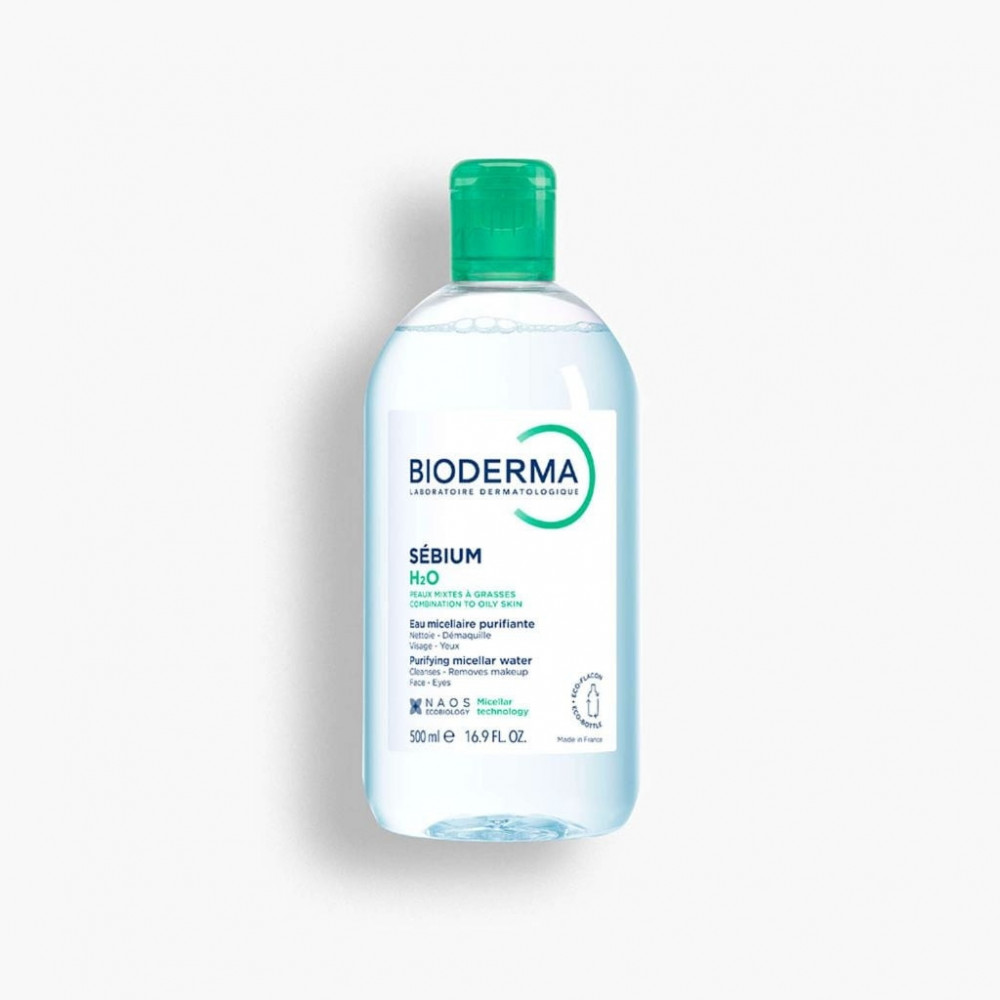 Bioderma Sébium H2O eau micellaire démaquillante purifiante 500 ml