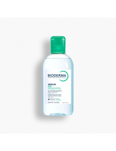 Bioderma Sébium H2O eau micellaire démaquillante purifiante 250 ml