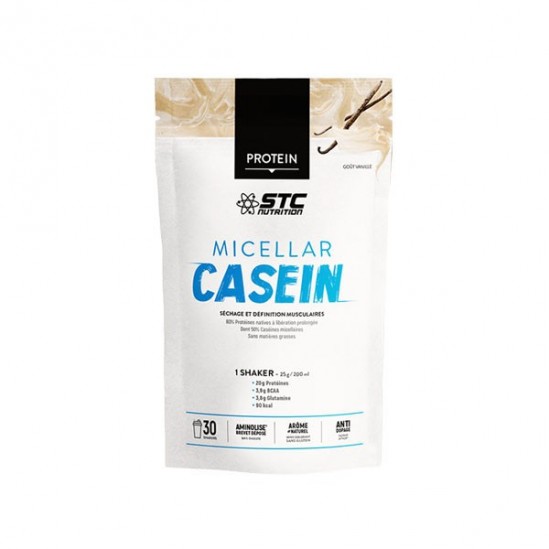 Stc nutrition micellar casein protéine vanille 750g Stc nutrition micellar casein protéine vanille 750g