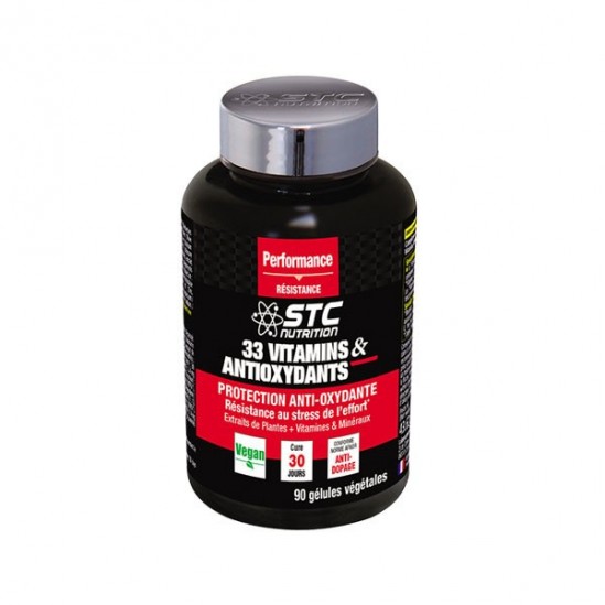 Stc nutrition 33 vitamines & antioxydants anti-stress 90 gélules Stc nutrition 33 vitamines & antioxydants anti-stress 90 gélules
