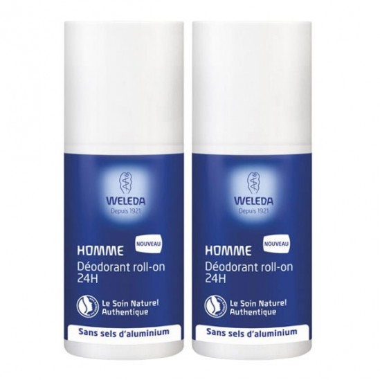 Weleda déodorant homme roll-on 24h duo 50ml Weleda déodorant homme roll-on 24h duo 50ml