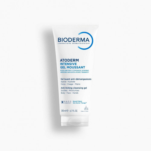 Bioderma Atoderm Intensive Gel Moussant Nettoyant Surgras 200 ml