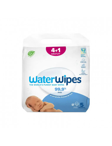 WaterWipes BIO Pack Éco 240 Lingettes Biodégradables (4 x 60)