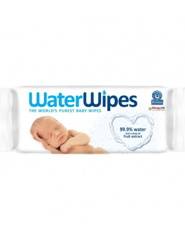 WaterWipes Lingettes Bébé Ultra-Pures – Paquet de 60