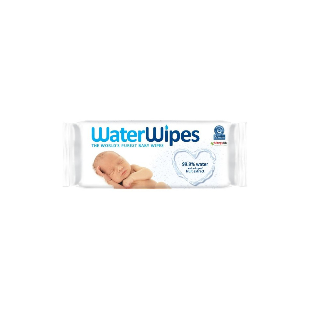 WaterWipes Lingettes Bébé Ultra-Pures – Paquet de 60