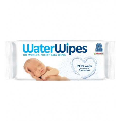 WaterWipes Lingettes Bébé Ultra-Pures – Paquet de 60