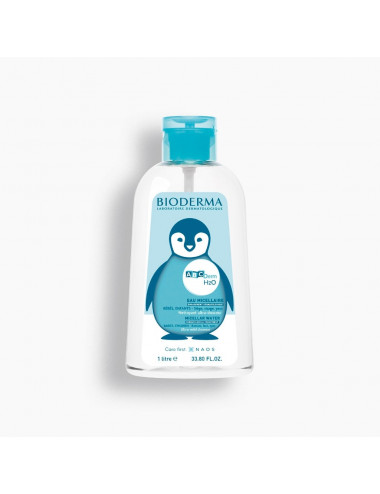 Bioderma ABCDerm H2O Eau Nettoyante Pompe Inversée – 1 L