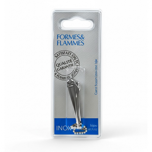 Formes & Flammes Coupe-Ongles de Poche Chromé