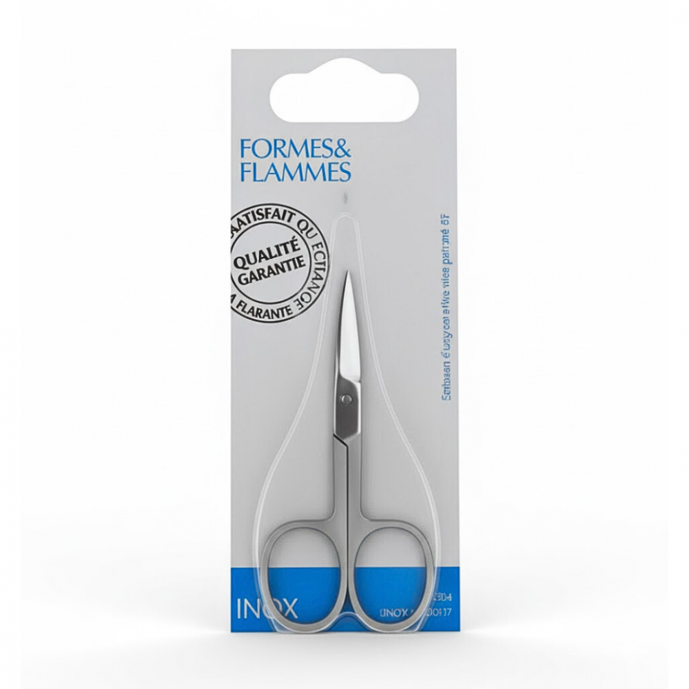 Formes & Flammes Ciseaux à Ongles Droits Acier Forgé Inoxydable Poli