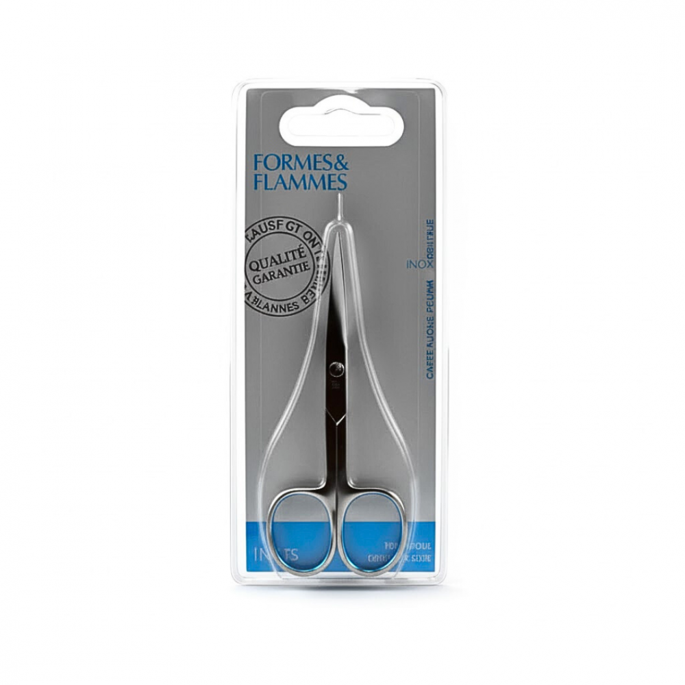 Formes & Flammes Ciseaux à Envies Courbes Acier Forgé Inoxydable Poli