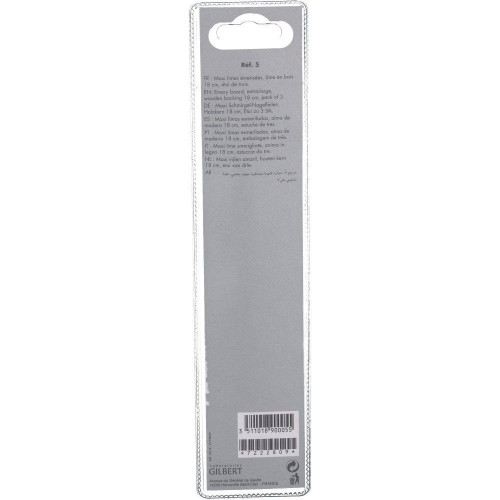 Formes & Flammes Maxi Limes Émérisées Âme en Bois