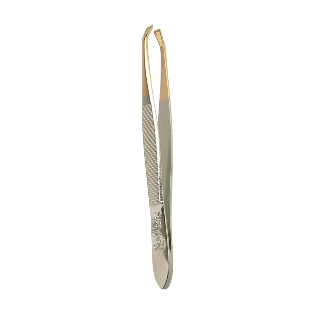 Formes & Flammes Pince à Épiler Forme Crabe Bouts Dorés – 9 cm