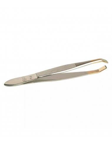 Formes & Flammes Pince à Épiler Forme Crabe Bouts Dorés – 8 cm