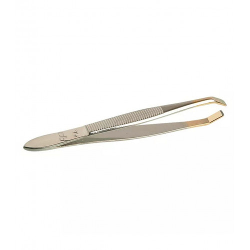 Formes & Flammes Pince à Épiler Forme Crabe Bouts Dorés – 8 cm