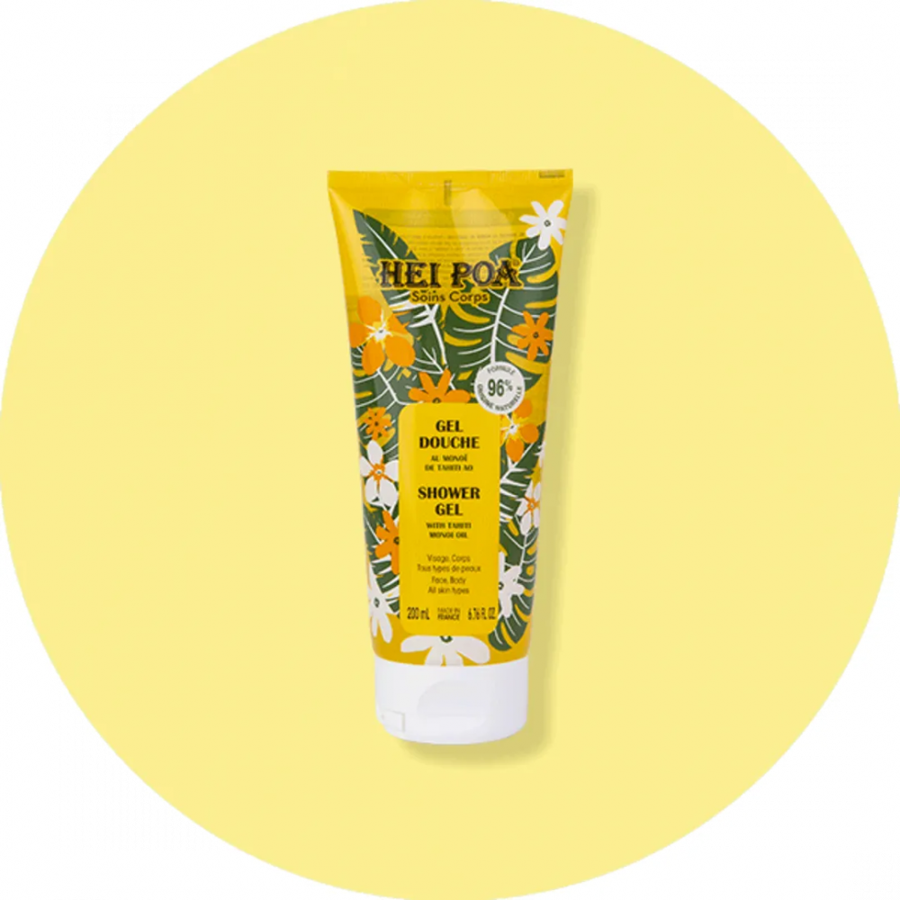 Hei Poa Gel Douche au Monoï de Tahiti Visage & Corps – 150 ml