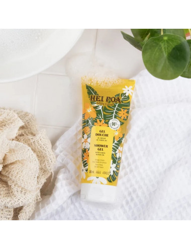 Hei Poa Gel Douche au Monoï de Tahiti Visage & Corps – 150 ml