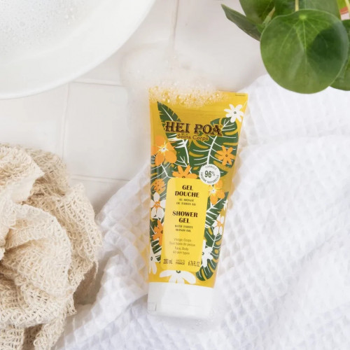 Hei Poa Gel Douche au Monoï de Tahiti Visage & Corps – 150 ml
